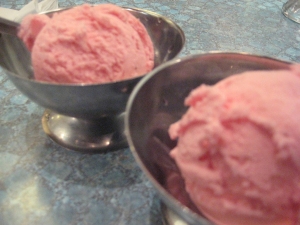 our strawberry ice cream @ Terra