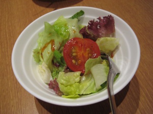 complimentary salad @ Pasta de Waraku